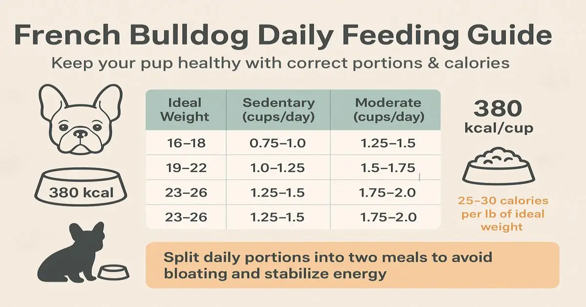 french bulldog food amount