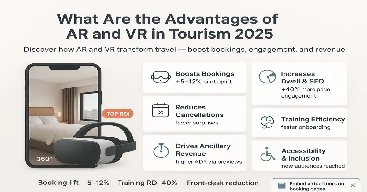 what are the advantages of ar and vr in tourism