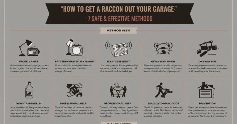 how to get racoon out of garage