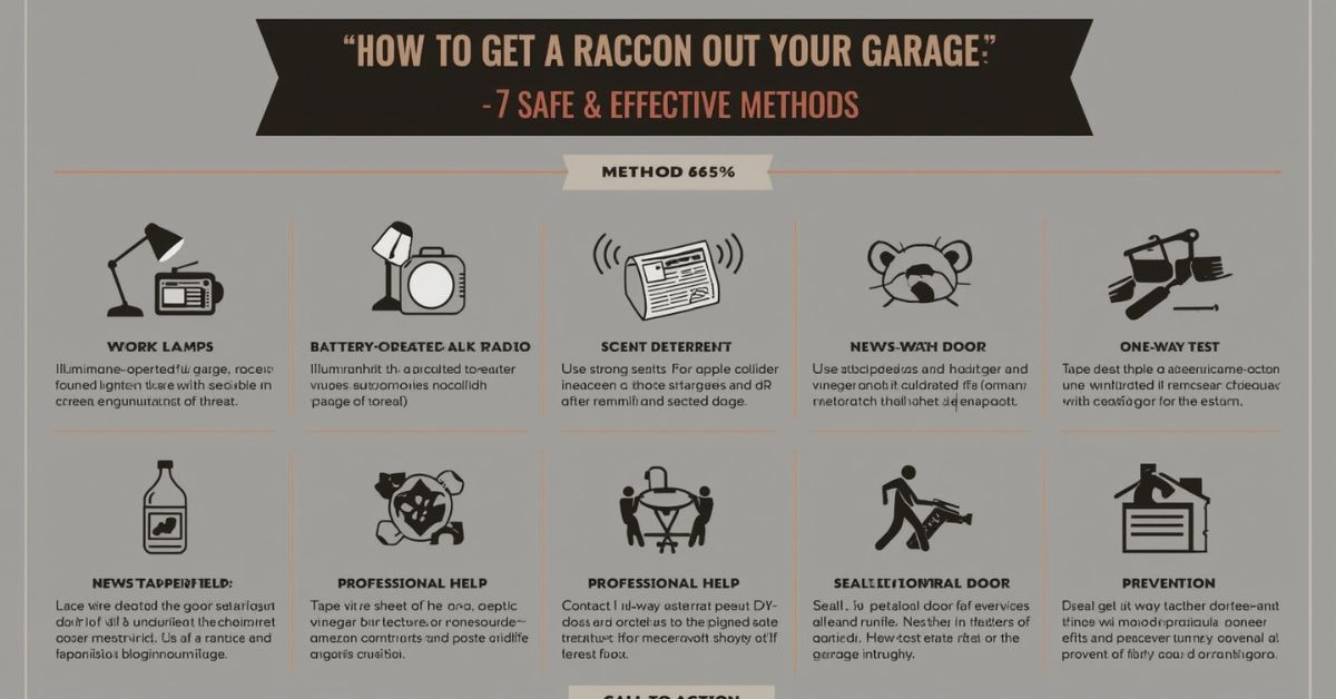 how to get racoon out of garage