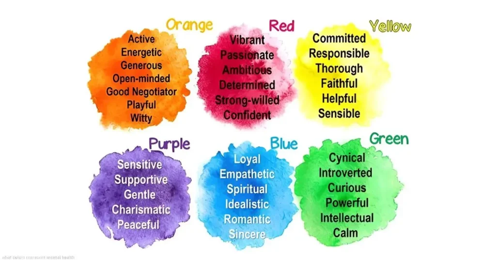 what colors represent mental health