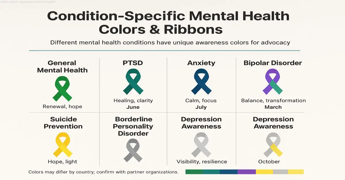 what colors represent mental health