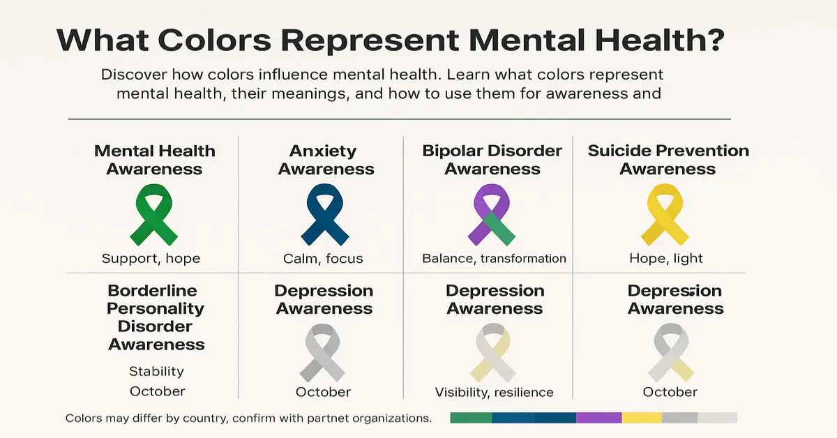 what colors represent mental health