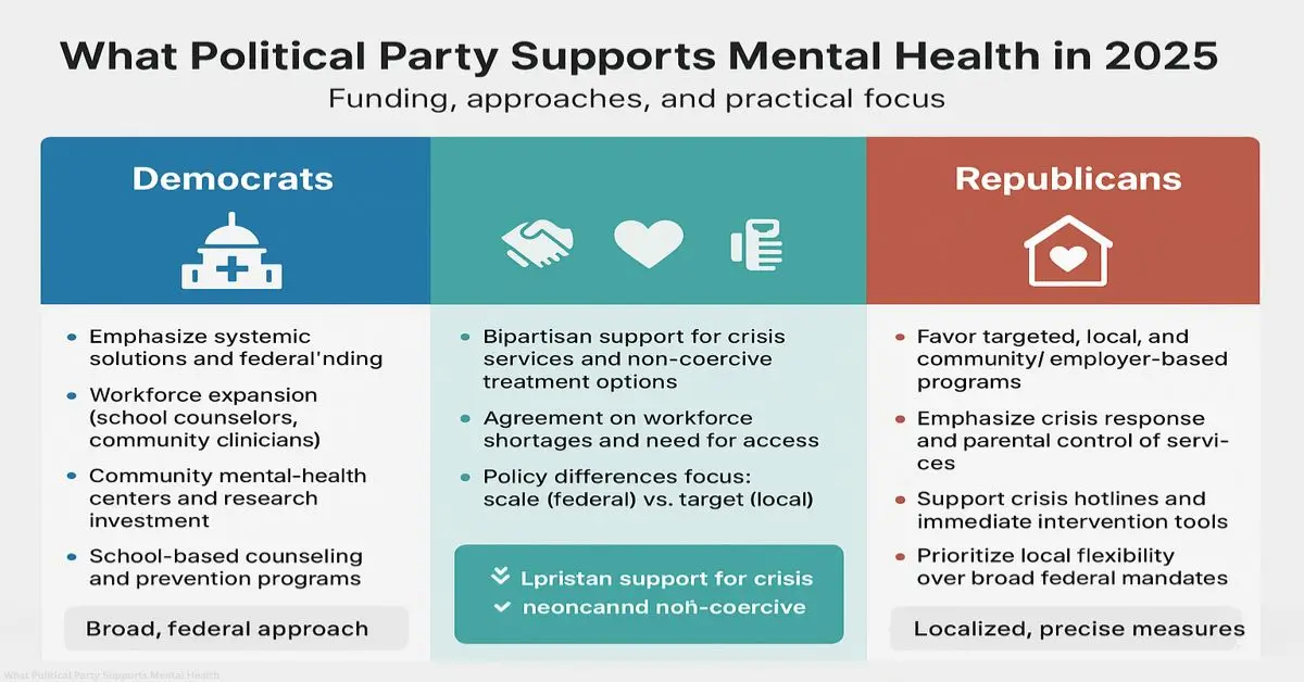 What Political Party Supports Mental Health