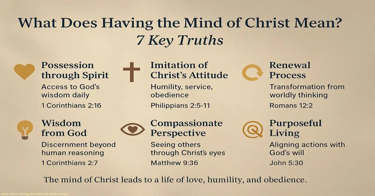 what does having the mind of christ mean