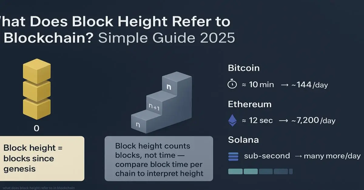 what does block height refer to in blockchain