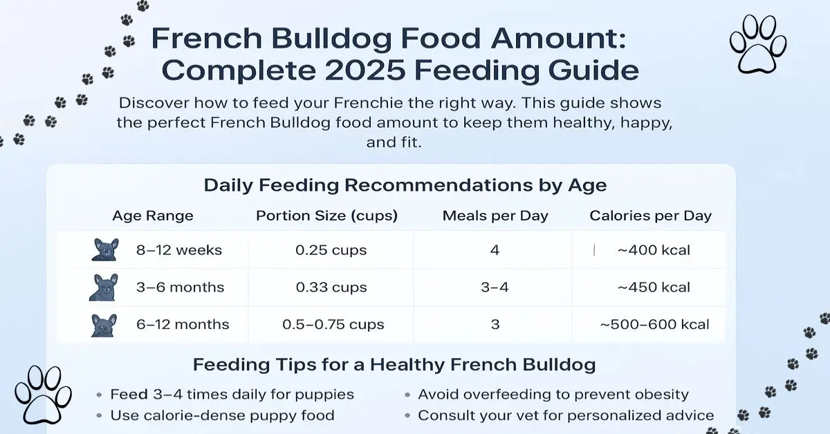 french bulldog food amount