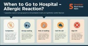 when to go to hospital allergic reaction