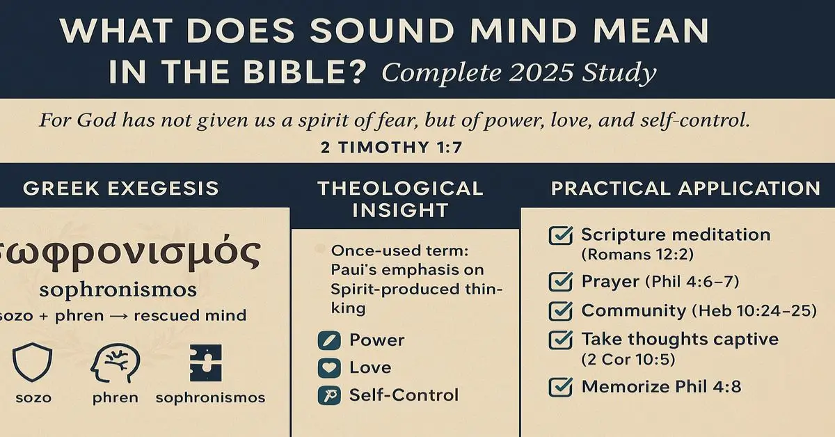 what does sound mind mean in the bible